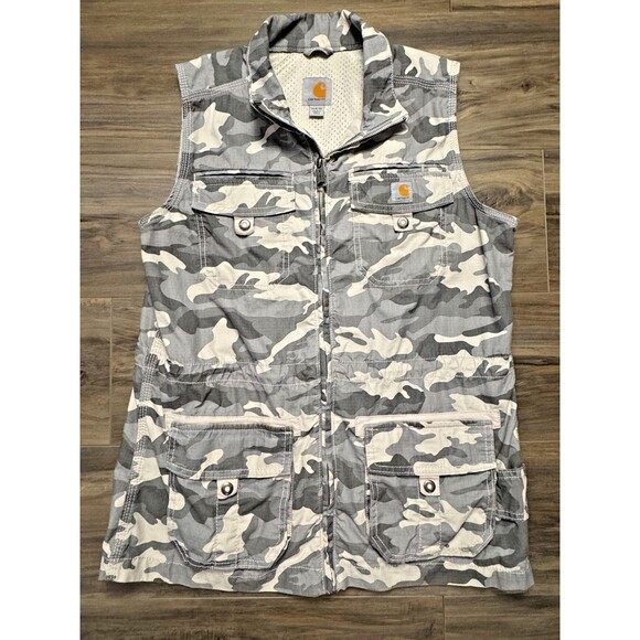 CARHARTT  Camo Utility Vest Women's M 8/10 - Picture 1 of 8